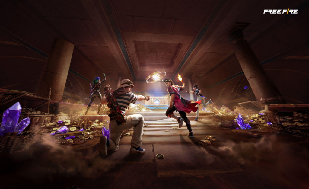 Free Fire convida os jogadores para uma misteriosa aventura no deserto em sua nova campanha “Tesouro Perdido”