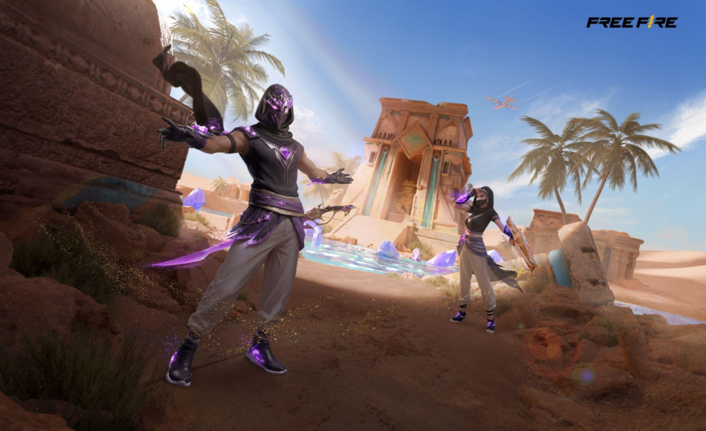 Free Fire convida os jogadores para uma misteriosa aventura no deserto em sua nova campanha “Tesouro Perdido”