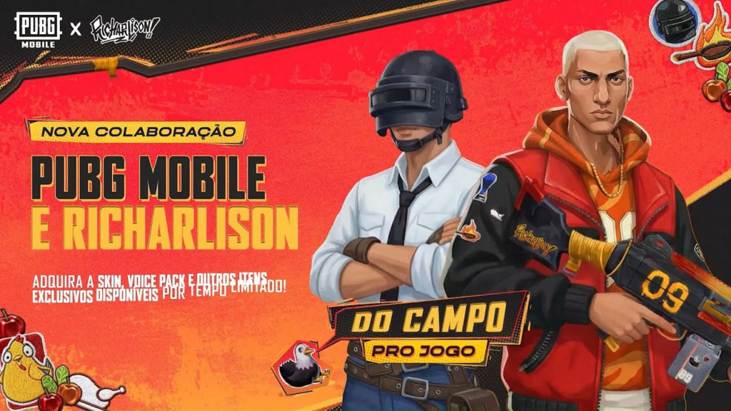 PUBG MOBILE x Richarlison: colaboração com o jogador chega ao Campo de Batalha