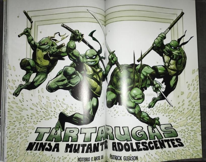 Tartarugas Ninja Preto Branco & Verde Tartarugas Ninja Preto Branco & Verde