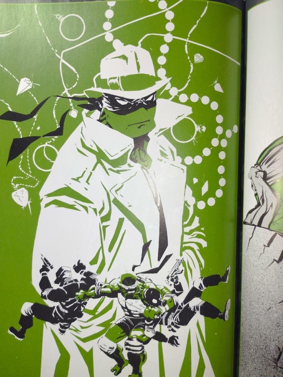 Tartarugas Ninja Preto Branco & Verde Tartarugas Ninja Preto Branco & Verde