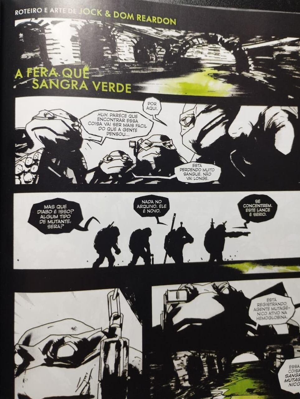 Tartarugas Ninja Preto Branco & Verde Tartarugas Ninja Preto Branco & Verde