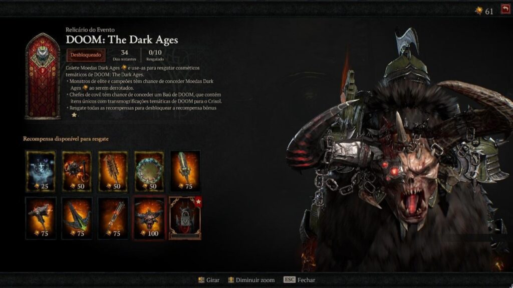 Diablo IV x Doom: tudo sobre a colaboração e seus cosméticos Diablo IV x Doom: tudo sobre a colaboração e seus cosméticos