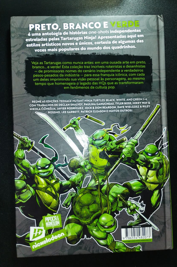 Tartarugas Ninja Preto Branco & Verde