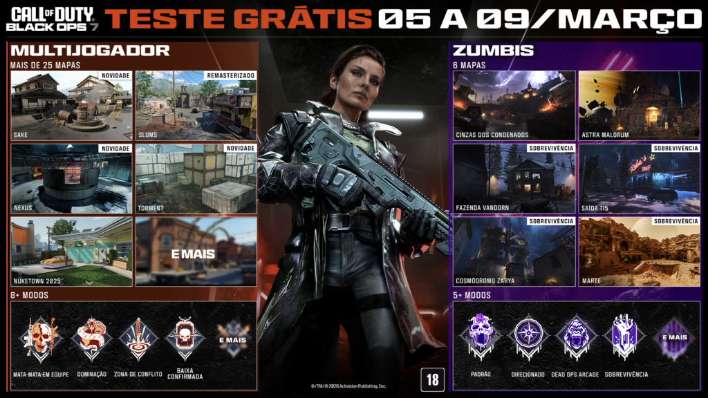 A Temporada 2 Recarregada de Call of Duty: Black Ops 7 e Warzone traz modo Black Ops Royale e conteúdos inéditos