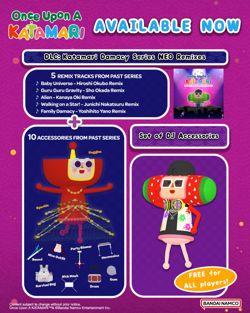 Bandai Namco anuncia novo DLC de ONCE UPON A KATAMARI