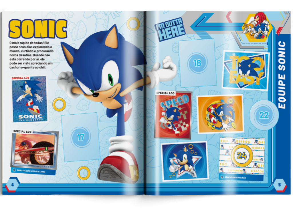 Álbum de figurinhas do Sonic the Hedgehog já está disponível!