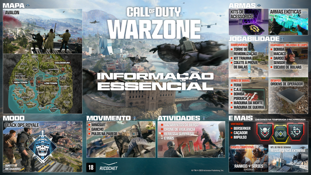 Black Ops Royale já está disponível em Call of Duty: Warzone