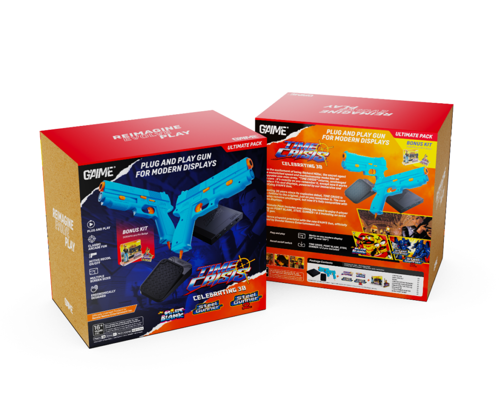 G'AIM'E TIME CRISIS Lightgun, nova geração revolucionária de periféricos, estará na gamescom latam 2026 Lightgun