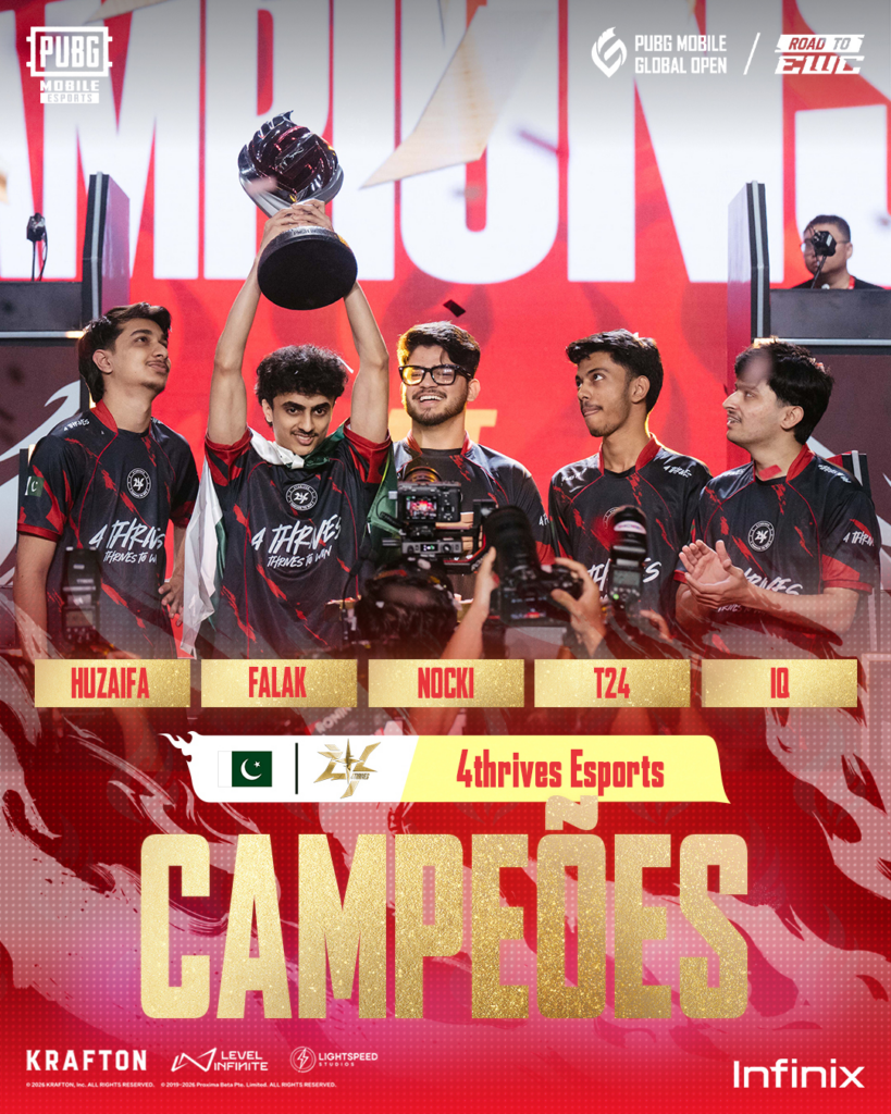 4THRIVES é campeã do PUBG MOBILE Global Open PUBG MOBILE