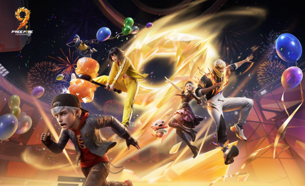 Garena Free Fire inicia as comemorações de seu 9º aniversário Free Fire