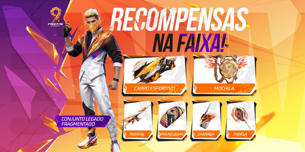 Garena Free Fire inicia as comemorações de seu 9º aniversário Free Fire