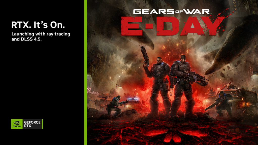 Gears of War: E-Day chega em 6 de outubro com DLSS 4.5 e Ray Tracing Gears