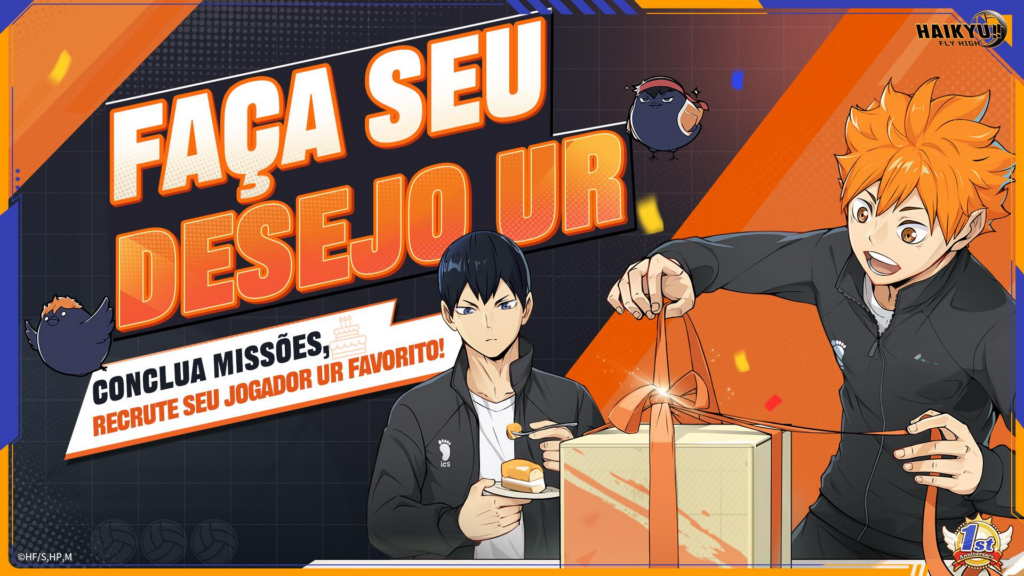 HAIKYU!! FLY HIGH celebra seu 1º aniversário com recompensas, novos personagens e um novo mini jogo HAIKYU