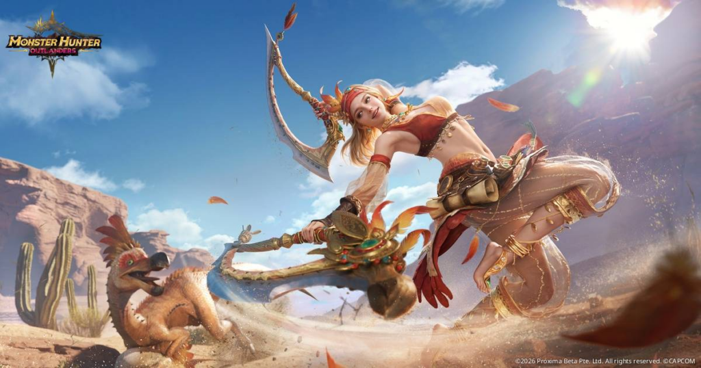Garena anuncia Monster Hunter Outlanders no Brasil e abre pré-registro no site Monster Hunter