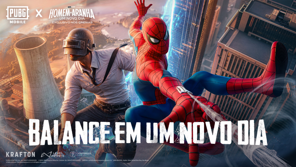 PUBG MOBILE se une com o filme da Sony Homem-Aranha: Um Novo Dia PUBG