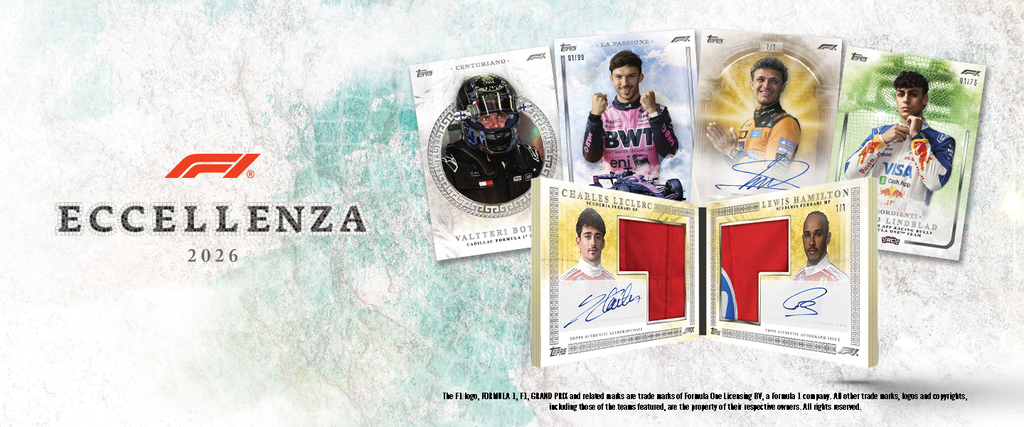 Topps apresenta F1 Eccellenza 2026, coleção premium que honra raízes italianas do esporte Topps
