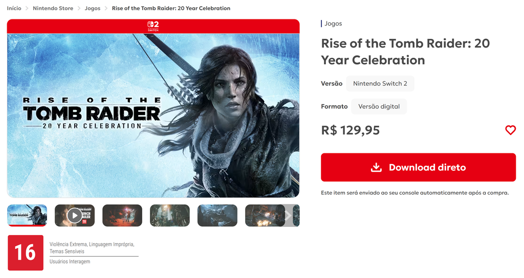 Rise of the Tomb Raider: 20 Year Celebration | Nintendo Switch 2 Review Tomb Raider