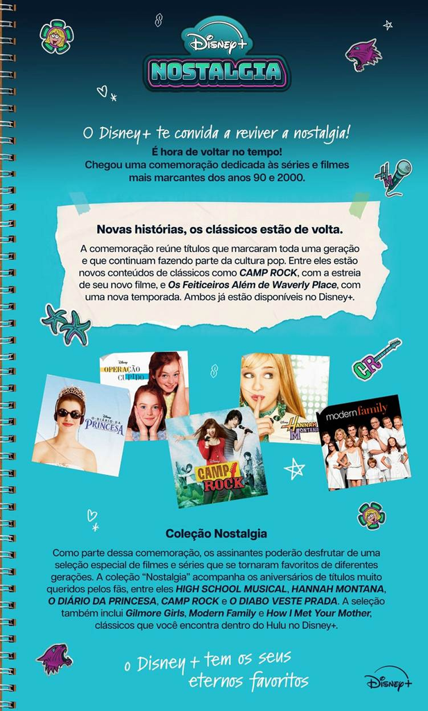 Disney+ reúne clássicos dos anos 90 e 2000 em coleção “Nostalgia” Nostalgia