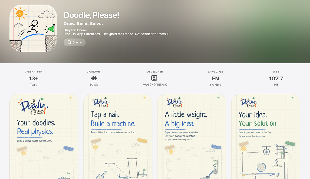 Desenhe seu caminho: Doodle, Please! leva quebra-cabeças de física baseados em papel quadriculado para o iPhone Desenhe seu caminho: Doodle, Please! leva quebra-cabeças de física baseados em papel quadriculado para o iPhone