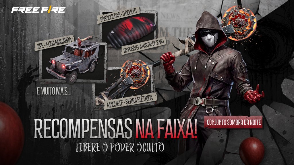 Desvende O Oculto: Free Fire traz novidades assustadoras neste Halloween