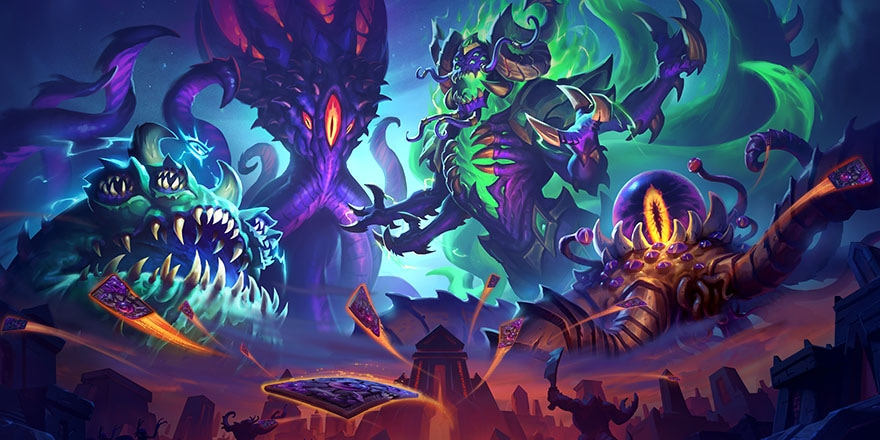 Reinado dos Deuses Antigos, nova expansão de Hearthstone, já está disponível Reinado dos Deuses Antigos, nova expansão de Hearthstone, já está disponível