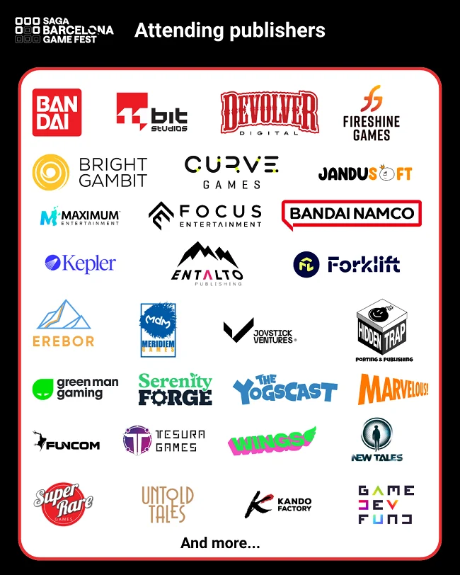 SAGA Barcelona Game Fest 2026 reunirá a indústria global de videogames entre 9 e 11 de outubro SAGA Barcelona Game Fest 2026 reunirá a indústria global de videogames entre 9 e 11 de outubro